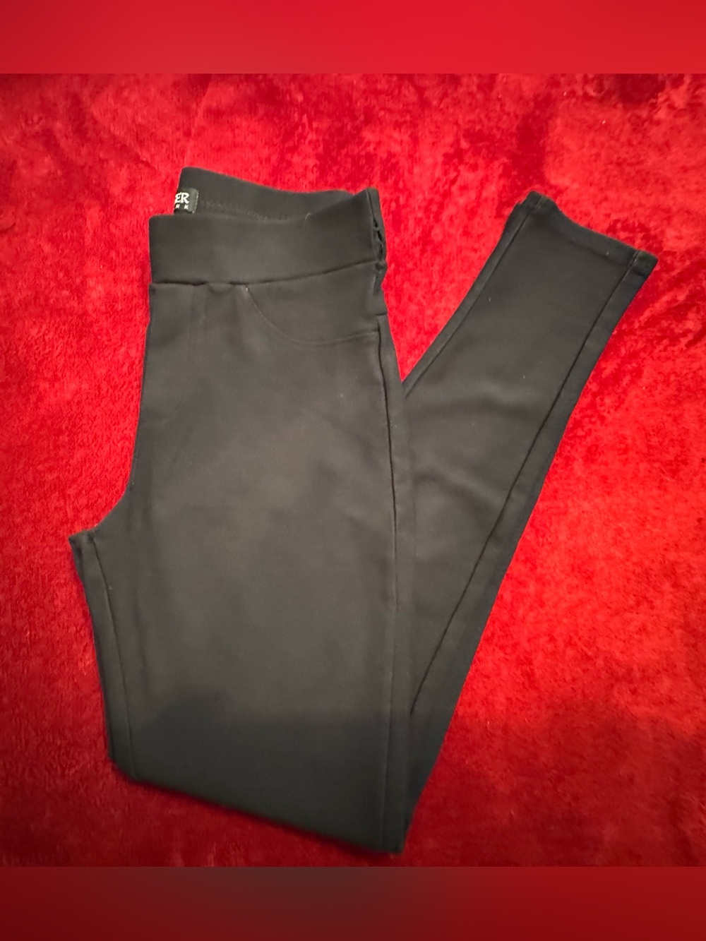 Kay Unger Black Straight-Leg Ponte Pants